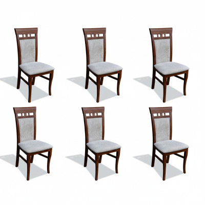 Esszimmer Polster Neu Set 6x Essgruppe Stuhl Textil Lehnstuhl Stühle Gastro Neu