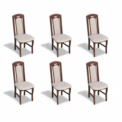 Esszimmer Stuhl Stühle Sitz Modern Massiv Holz Sessel Set 6x Luxus Restaurant