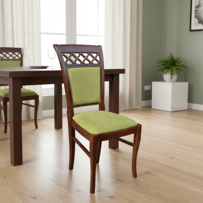 Esszimmer Stühle Holz Design Sessel Polster Set 6x Stühle Stuhl Textil Gruppen