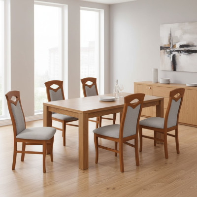 Polsterstuhl Sessel Textil Sitz Sessel Set Neu Küche Stuhl Esszimmer 6x Stühle