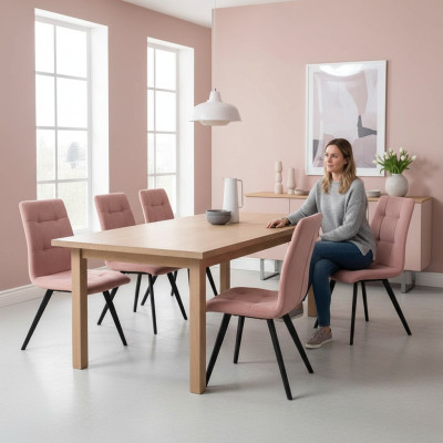 Stuhl 8x Esszimmer Polsterstuhl Fernseh Lounge Textil Sitz Sessel Set Neu Club