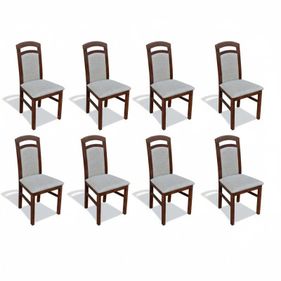 Stuhl 8x Esszimmer Polsterstuhl Fernseh Textil Küche Stühle Set Neu Club Lounge