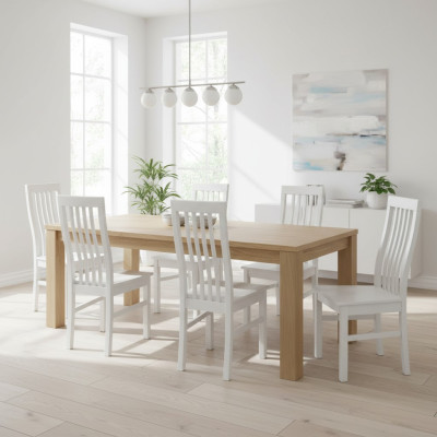 Esszimmerstuhl Designer Stühle Esszimmerstühle Neu Set 8x Stoff Massivholz Stuhl