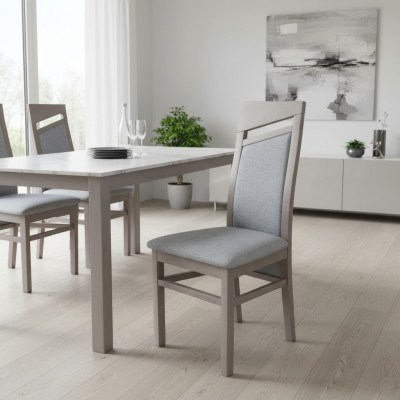 Garnitur Esszimmerstuhl Holz Polster neu Esszimmer Gruppe 8 x Lehnstuhl Sessel