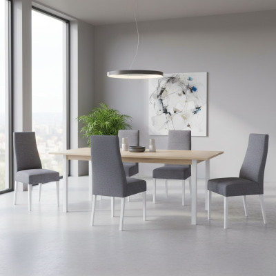 Esszimmer Küche Gruppe Set Stuhl Garnitur Sitz Polster Holz 4x Stühle Möbel Neu