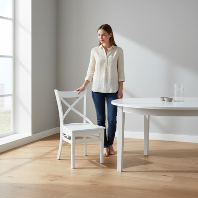 Garnitur Holz Möbel Sets Essgruppe Esszimmer Garnitur 6x Stuhl Set Stühle Neu