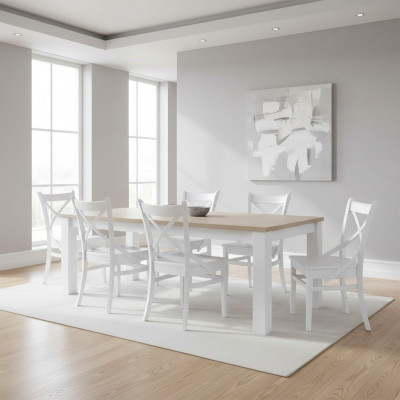 Garnitur Holz Möbel Sets Essgruppe Esszimmer Garnitur 6x Stuhl Set Stühle Neu
