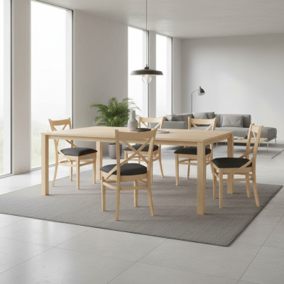 Garnitur Komplett Gruppe Stuhlgruppe 6x Stück Esszimmer Stuhl Set Lehn Stühle