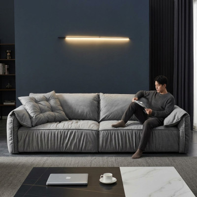 Design Sofa 4er Sitz Sofas Textil Design Sofa Möbel Sofa 4 Sitzer Couch Polster