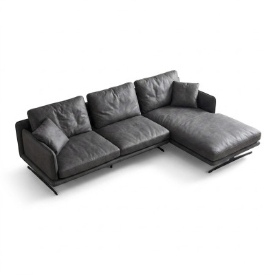 Italienische Möbel Wohnzimmer Soft Style Couchen Design Ecksofa L-Form