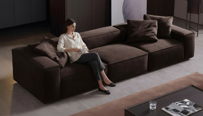Exklusives Sofa 5-Sitzer Designersofa Wohnzimmersofa für Gästezimmer