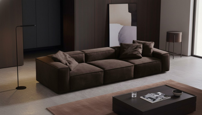 Exklusives Sofa 5-Sitzer Designersofa Wohnzimmersofa für Gästezimmer