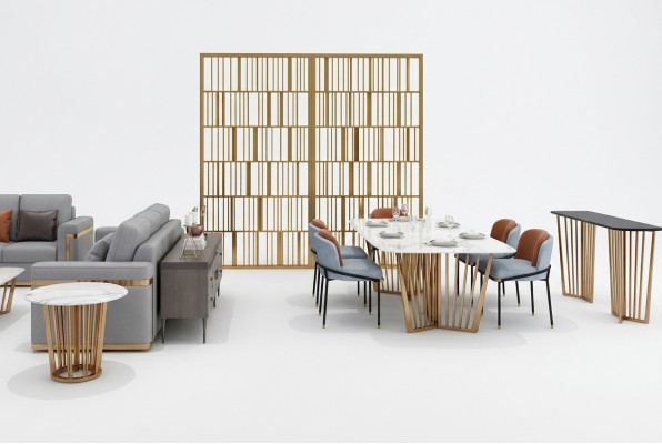 Esszimmer Wohnzimmer Edelstahl Design Tische 180x90cm Luxus Möbel Esstisch Tisch