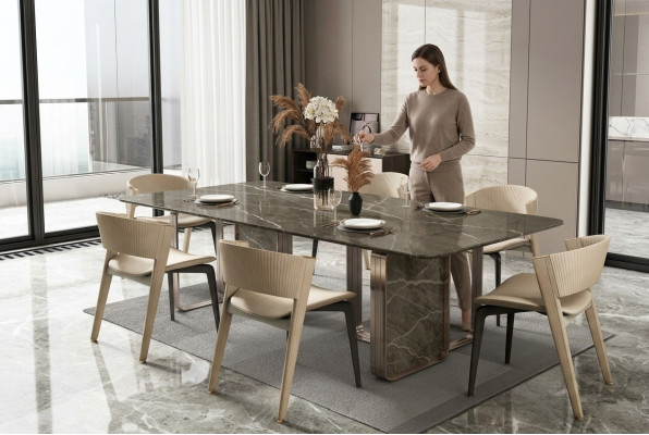 Esstisch Esszimmer Moderne Edelstahl Küche Tische Design Tisch Metall Wohnzimmer