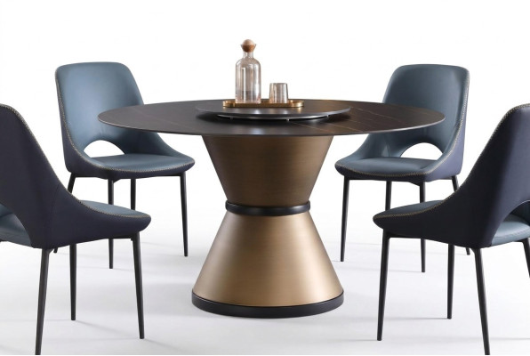 Moderne Esszimmer Wohnzimmer Küche Rundes Tische Esstisch Design Tisch Runde