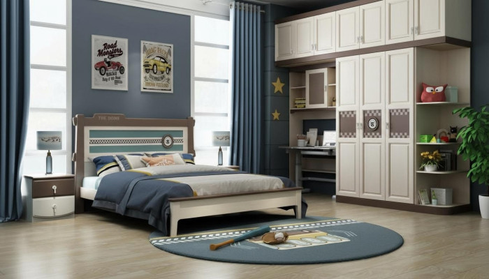 Schlafzimmer Komplett Set Bett Nachttisch Kommode 6tlg Design Holz Möbel Sets