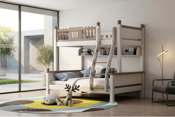Doppelstock Bett Etagen Betten Hochbett Echtes Holz Kinder & Jugend Zimmer Neu