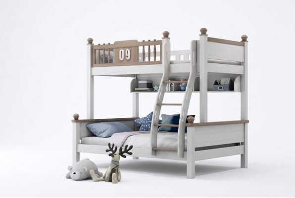 Doppelstock Bett Etagen Betten Hochbett Echtes Holz Kinder & Jugend Zimmer Neu