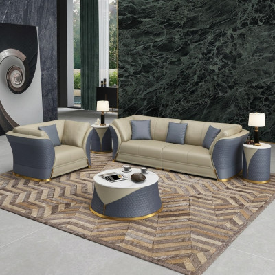 Sofagarnitur 3+1 Sitzer Sofas Couch Polstergarnitur Möbel Couchen Leder Büro Neu