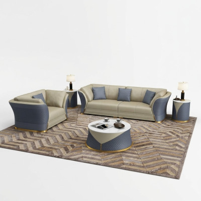 Sofagarnitur 3+1 Sitzer Sofas Couch Polstergarnitur Möbel Couchen Leder Büro Neu