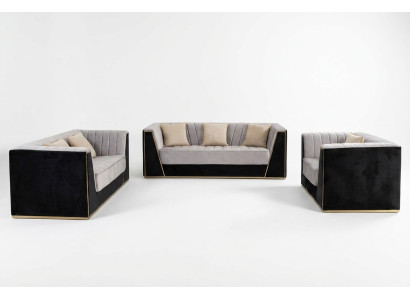 Design Sofas Polstermöbel Sofas Modern Luxus elegant Sitzgarnitur 3+2+1 Sitzer