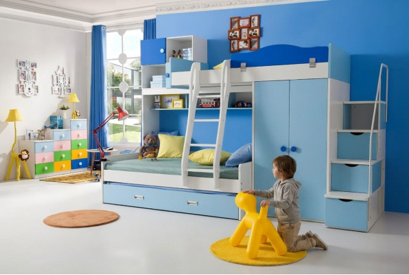 Betten Hochbett Echtes Holz Kinder & Jugend Zimmer New Doppelstock Bett Etagen