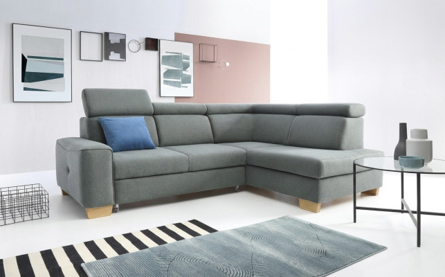 Modernes Ecksofa Stoffpolsterung Schlafsofa Sofa Bestellung Polster