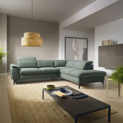 Wohnzimmer L-Form Modern Grün Design Sofas Neu Ecksofa Polsterung