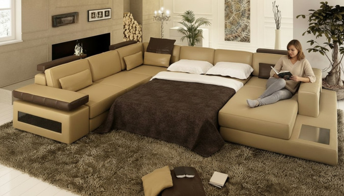 U-Form Couch Design Polster Textil Eck Modern Sofas Wohnlandschaft Ecksofa Stoff