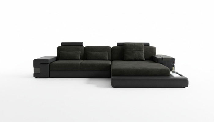 Ecksofa Sofa L-Form Textilsofa Couch Wohnlandschaft Esk Moderne Sofas