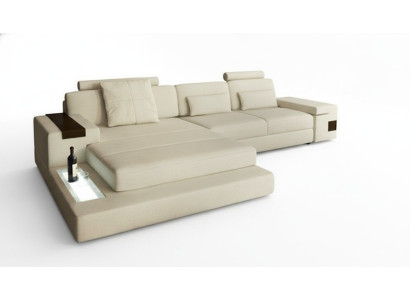 Design Couch Polster Textil Leder Eck Stoff Ecksofa L Form Sofa Couch