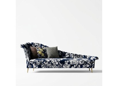 Textil Chaise Lounge Liege Polster Liegen Sofa Relax Chaiselounge Club Möbel Neu