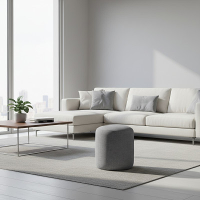 Rund Hocker Designer Modern Hocker Fußhocker Beistellhocker Chaiselounge Polster