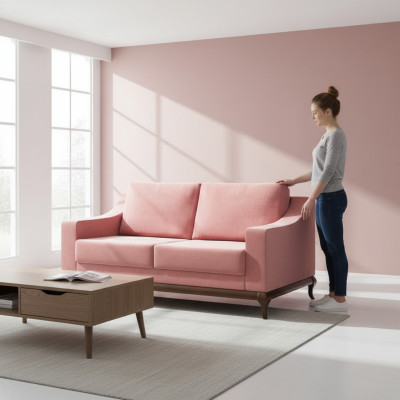 Sofa 2 Sitzer 160 x100 cm Modern Stil Möbel Sofa 2 Sitzer Modernes Sofa Couchen