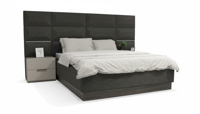 Luxus Schlafzimmer Set Designer Bett 2x Nachttisch Holz Komplett neu 3 tlg.