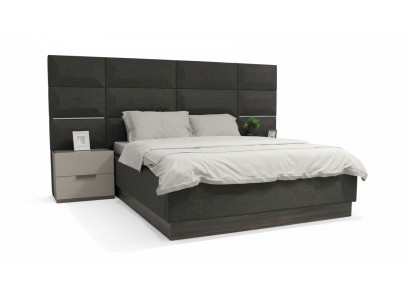 Luxus Schlafzimmer Set Designer Bett 2x Nachttisch Holz Komplett neu 3 tlg.