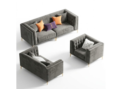 Stoff Wohnlandschaft Relax Sitz Design Couch Lounge Sofas Samt Sofa 3 Sitzer