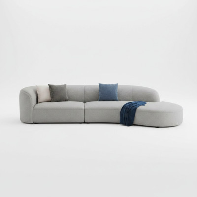 Sofa L-form Sofa Wohnlandschaft Relax Sitz Design Couch Lounge Sofas Textil Neu