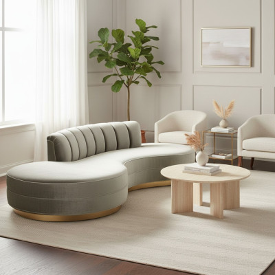 Runde Relax Couch Sofas Luxus Möbel Rund Sofa 3 Sitzer Rundcouchen Oval Ecke Neu