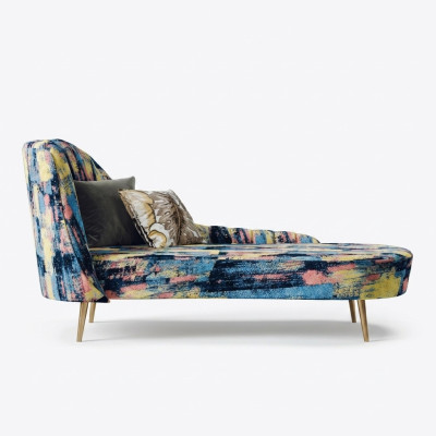 Chaiselounge Polster Textil Modern Relax Sitz Luxus Möbel Wohnlandschaft
