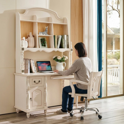 Schreibtisch Schrank Tische Bürotisch mit Schubladen PC Tisch Landhaus