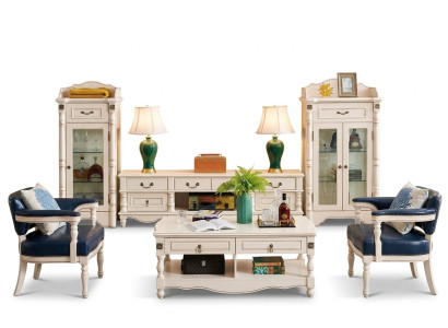 Vitrine Wohnzimmer Glas Klassisch 2tlg. Vitrinen Schrank Regal Regale Holz Set