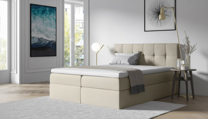 Stoff Boxspringbett Textil Design Doppel Hotel Schlafzimmer Modern Bett Betten