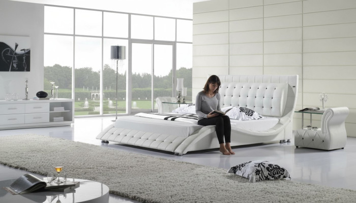 Betten Doppel Modernes Ehe 180x200 Moderne Neu Design Leder Bett