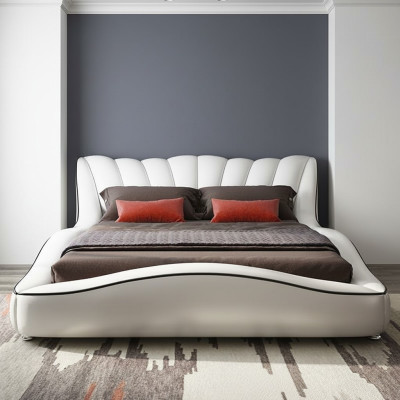 Luxus Doppel Schlafzimmer Holz Textil Betten 180x200 Bett Klassisch
