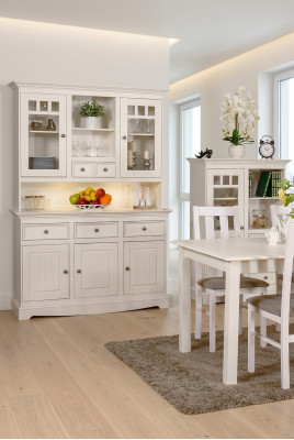 Anrichte Landhaus Stil Kommoden Sideboard Möbel Bauern Schrank Kommode Echtholz
