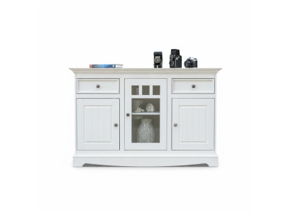 Buffet Schrank Barschrank Landhaus Luxus Italienische Holz Möbel Weiß Großes Neu