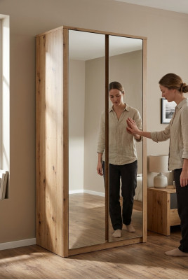 Kleiderschrank Holzschrank Modern Schlafzimmer Schränke Holz Möbel Einrichtung