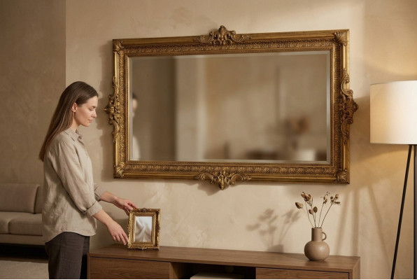 Möbel Wohnen Inneneinrichtung Wand Spiegel Garderobe Neu Wandspiegel Dekoration