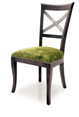 Design Stuhl Lehnstuhl Polster Moderne Esstisch Stühle Luxus Stoff Holz Möbel